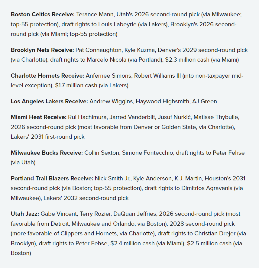 人抢下安德, 雄鹿得到 人抢下安德, 雄鹿得到